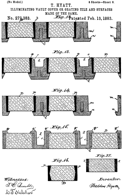 272,383 &middot; Hyatt &middot; "Illuminating Vault-Cover or Grating-Tile and Surfaces Made of the Same