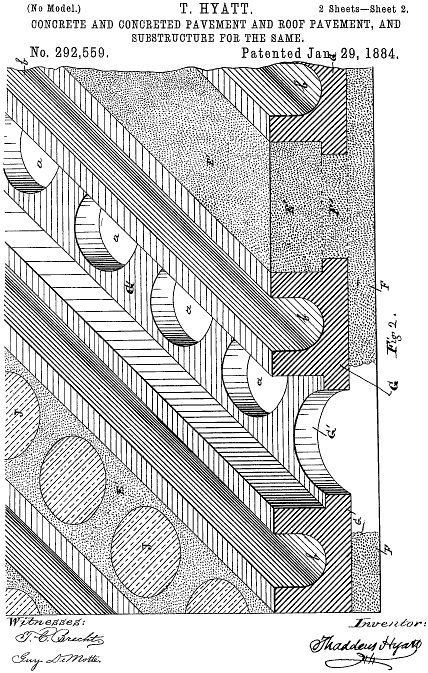 292,559 &middot; Hyatt &middot; Concrete and Concreted Pavement and Roof-Pavement, and Substructure for the Same