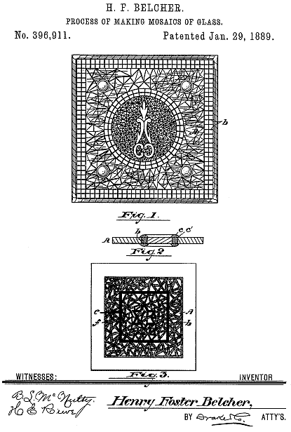 396,911 &middot; Belcher &middot; Process of Making Mosaics of Glass