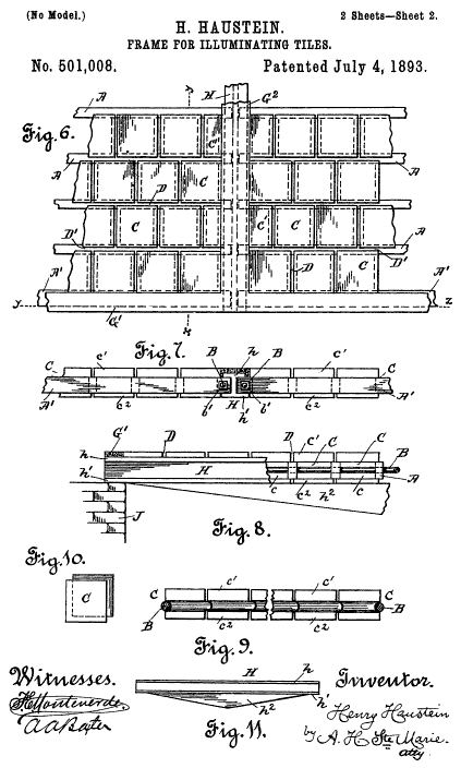 501,008 · Haustein · Frame for Illuminating-Tiles