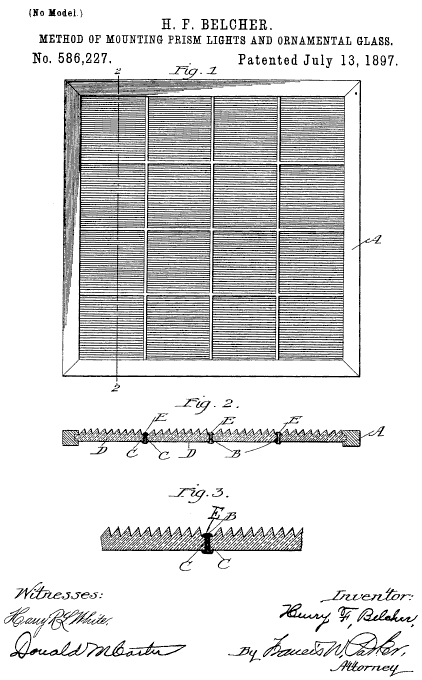 Belcher &middot; Method of Mounting Prism-Lights and Ornamental Glass