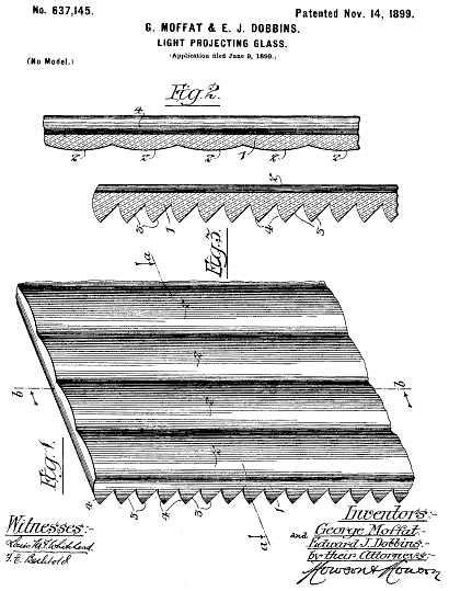 637,145 &middot; Moffat & Dobbins &middot; Light-Projecting Glass
