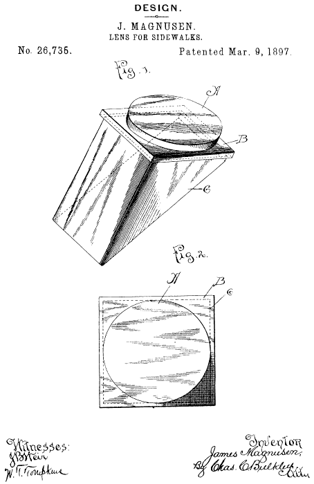 D26,735 &middot; Magnusen &middot; Design for a Lens for Sidewalks