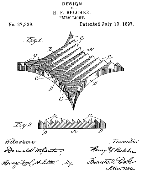 D27,329 &middot; Belcher &middot; Design for a Prism-Light
