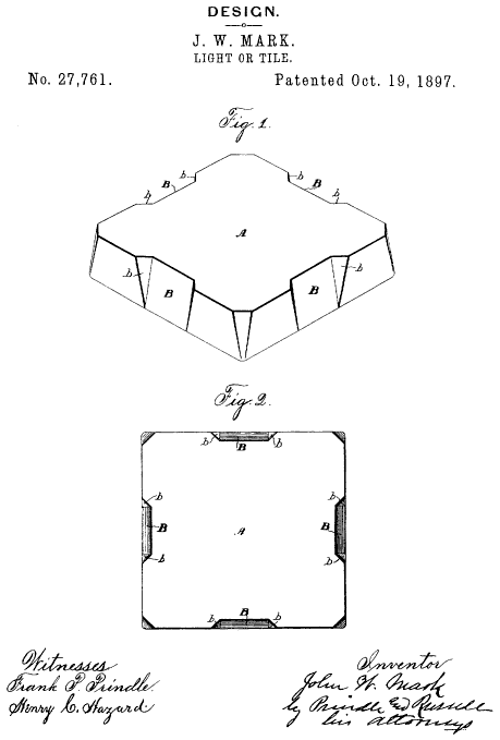 D27,761 &middot; Mark &middot; Design for a Light or Tile