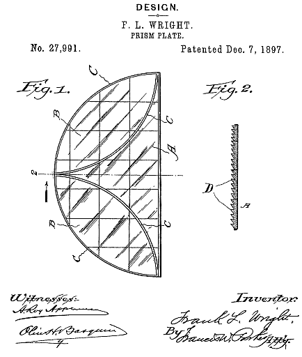 D27,991 &middot; Wright &middot; "Design for a Prism-Plate"