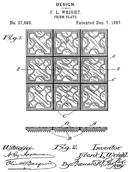 D27,993 &middot; Wright &middot; "Design for a Prism-Plate"