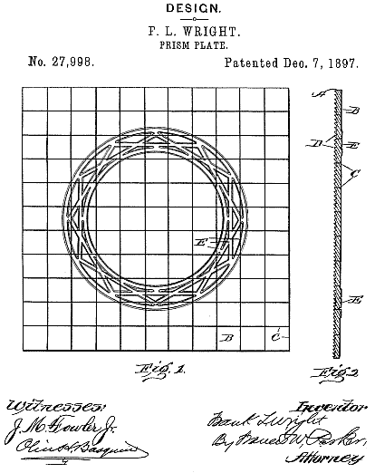 D27,998 &middot; Wright &middot; "Design for a Prism-Plate"
