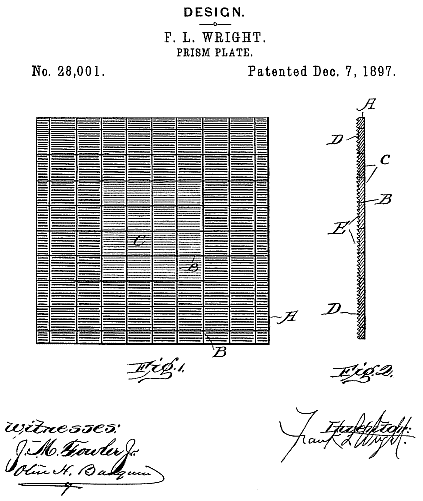 D28,001 &middot; Wright &middot; "Design for a Prism-Plate"