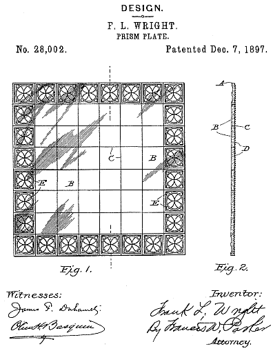 D28,002 &middot; Wright &middot; "Design for a Prism-Plate"