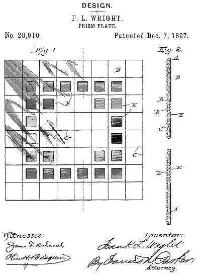 D28,010 &middot; Wright &middot; "Design for a Prism-Plate"