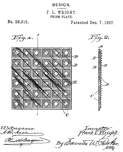 D28,015 &middot; Wright &middot; "Design for a Prism-Plate"