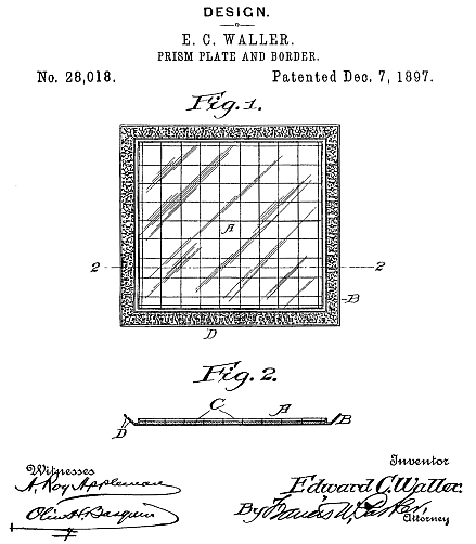 D28,018 &middot; Waller &middot; "Design for a Prism-Plate and Border"