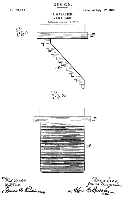 D29,044 &middot; Magnusen &middot; "Design for a Vault-Light"