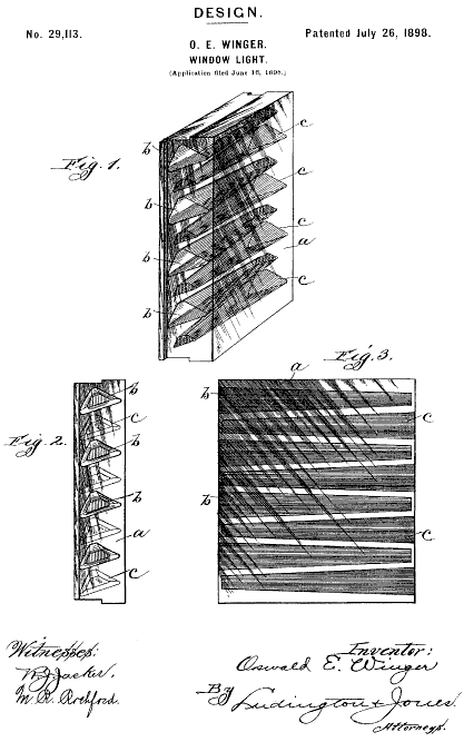 D29,113 &middot; Winger &middot; "Design for a Window-Light"