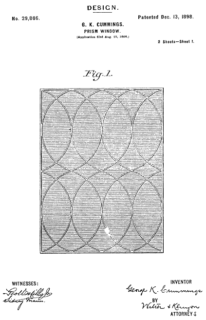D29,806 &middot; Design for a Prism-Window