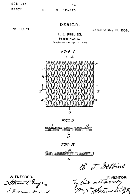 D32,673 &middot; Dobbins &middot; Design for a Prism-Plate