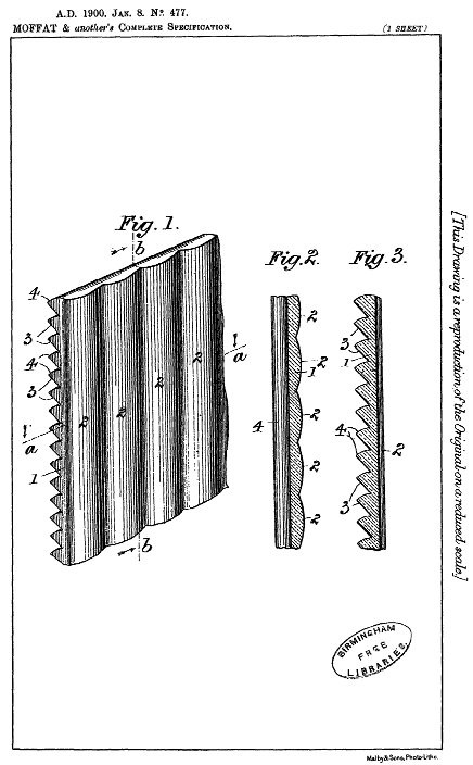 Moffat & Dobbins &middot; "Improvements in Light-projecting Glasses for Windows and the like"