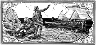 Discovery of glass &middot; Pliny's tale of the Tyrian mariners