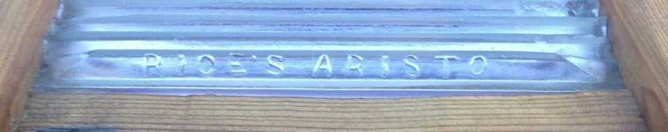 RICE'S ARISTO prism tile used in toy washboard