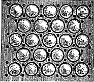 Knob-Protected Bull's-Eye Tile (2")