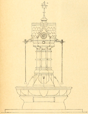 Plan of Captain Tickell's Memorial Fountain at Eadestown, County Kildare Plan of Captain Tickell's Memorial Fountain at Eadestown, County Kildare