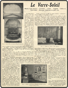 Verre-Soleil ad in L'Illustration, February 27, 1909