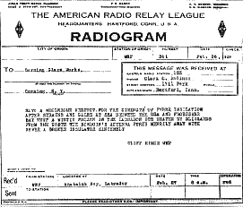 Radiogram from Anatalok Bay, Labrador