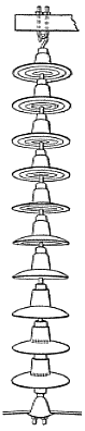 String of suspension insulators