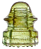 Citrine Maydwell-20 telegraph insulator (CD 164)